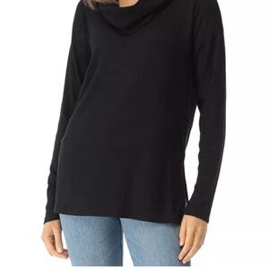 Bloomingdale's Classic Black Cowl Neck Sweater